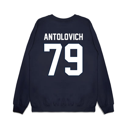 UConn - NCAA Football : Daniel Antolovich - Vintage Helmet Premium Crewneck Sweatshirt-1