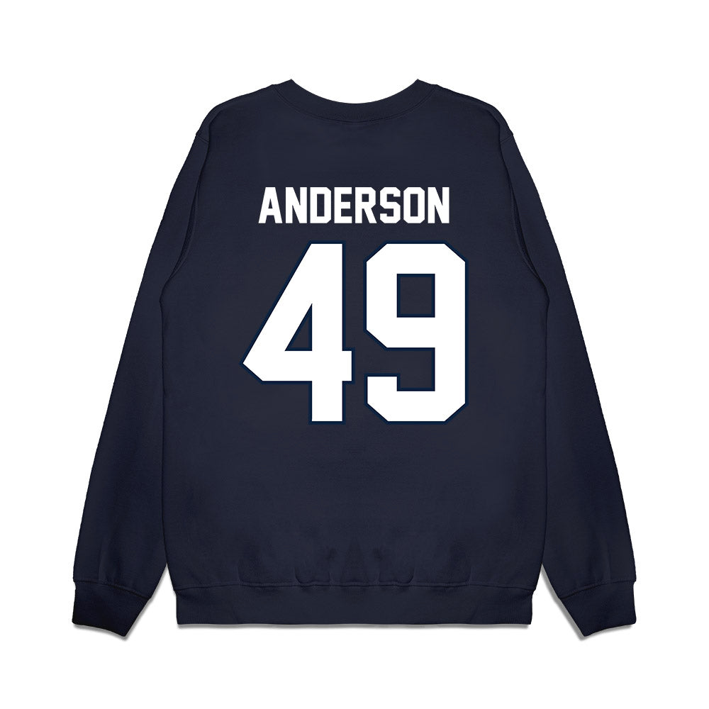 UConn - NCAA Football : Bryce Anderson - Vintage Helmet Premium Crewneck Sweatshirt-1