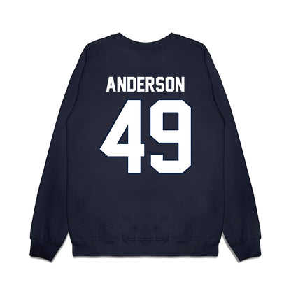 UConn - NCAA Football : Bryce Anderson - Vintage Helmet Premium Crewneck Sweatshirt-1