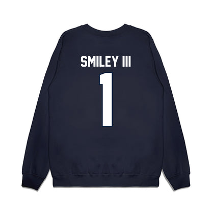 UConn - NCAA Football : Ben Smiley III - Vintage Helmet Premium Crewneck Sweatshirt-1