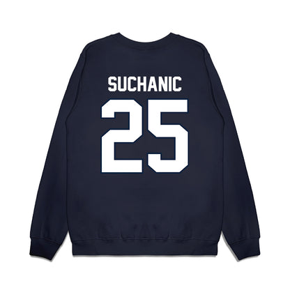 UConn - NCAA Football : Saxton Suchanic - Vintage Helmet Premium Crewneck Sweatshirt-1