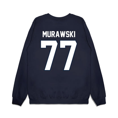 UConn - NCAA Football : Benjamin Murawski - Vintage Helmet Premium Crewneck Sweatshirt-1
