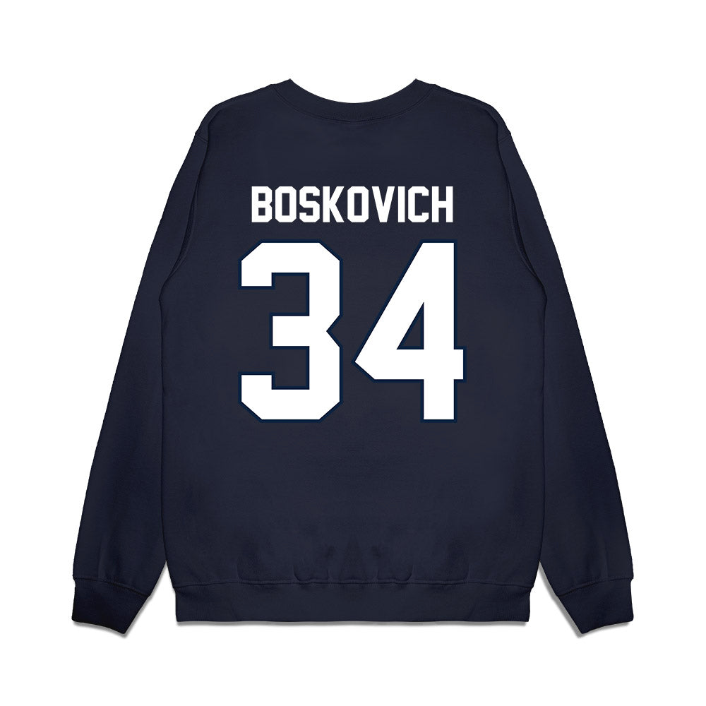 UConn - NCAA Football : Carter Boskovich - Vintage Helmet Premium Crewneck Sweatshirt-1