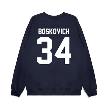 UConn - NCAA Football : Carter Boskovich - Vintage Helmet Premium Crewneck Sweatshirt-1