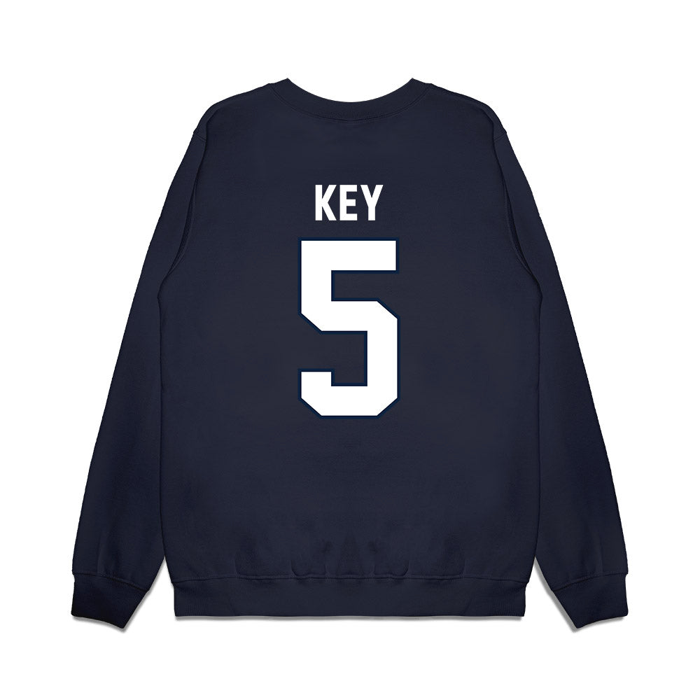 UConn - NCAA Football : Aaron Key - Vintage Helmet Premium Crewneck Sweatshirt-1