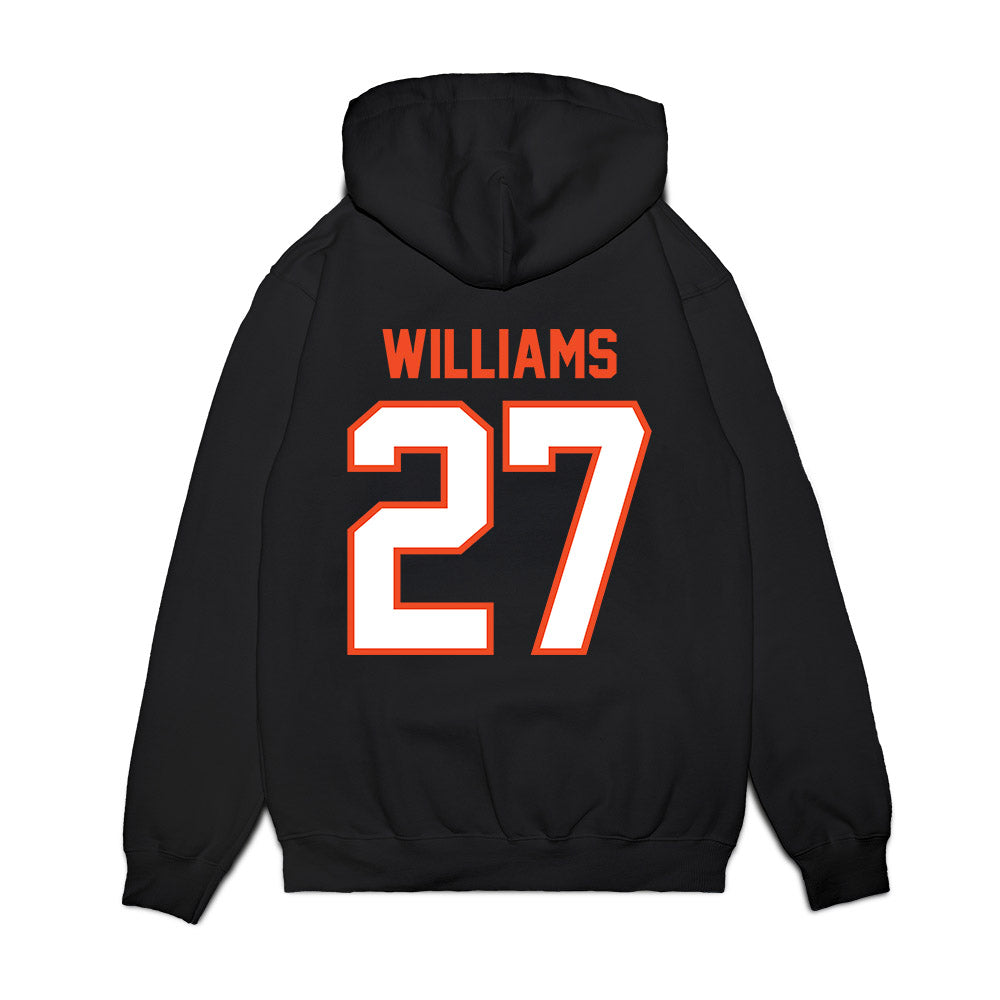 Auburn - NCAA Football : Devin Williams - Vintage Helmet Premium Hooded Sweatshirt-1