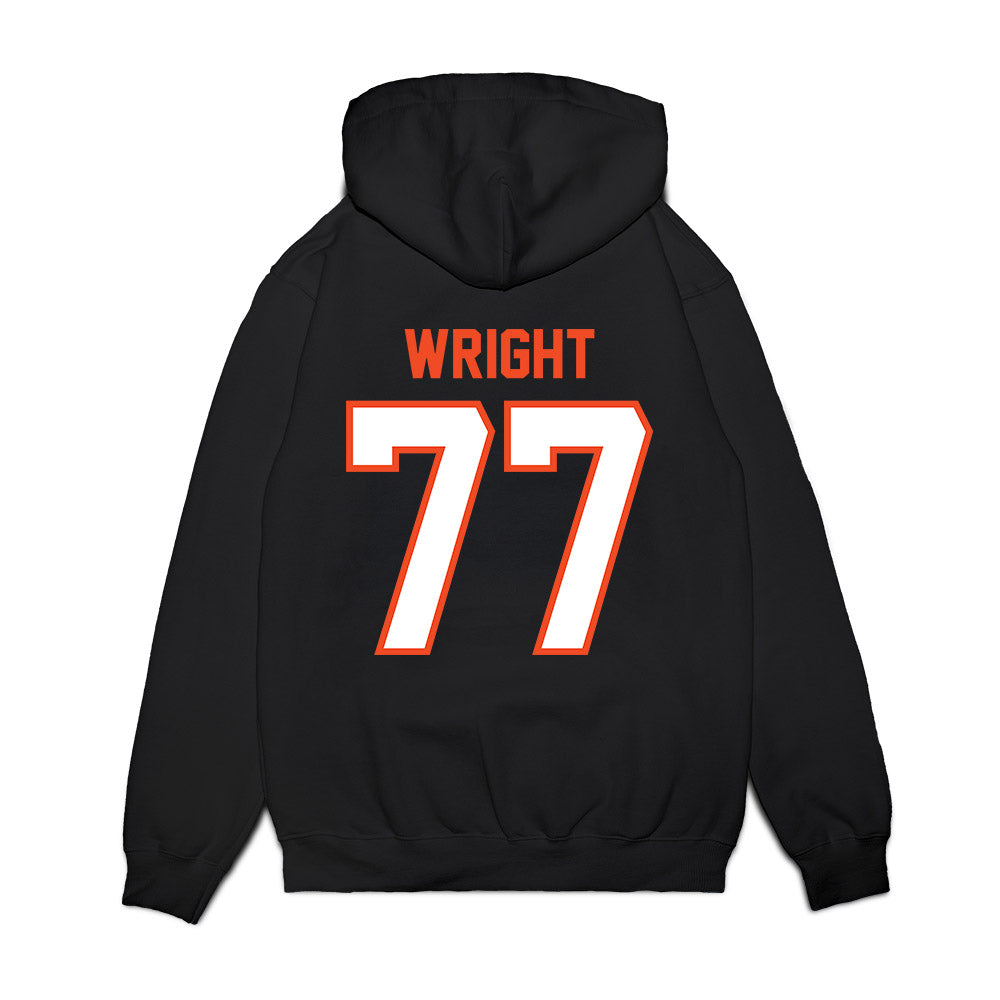 Auburn - NCAA Football : Jeremiah Wright - Vintage Helmet Premium Hooded Sweatshirt-1