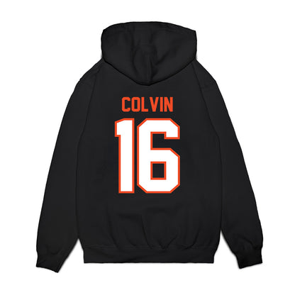 Auburn - NCAA Football : John Colvin - Vintage Helmet Premium Hooded Sweatshirt-1