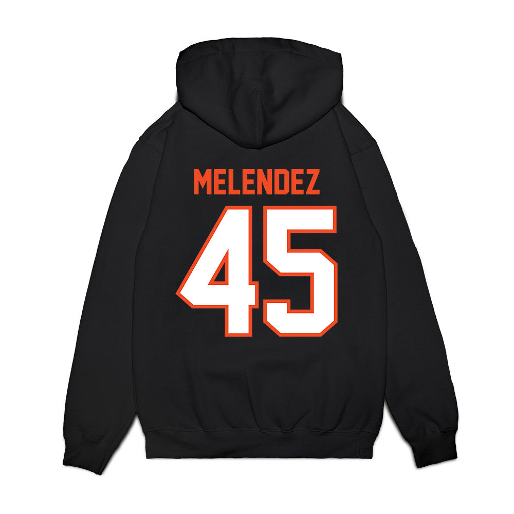 Auburn - NCAA Football : Antonio Melendez - Vintage Helmet Premium Hooded Sweatshirt-1