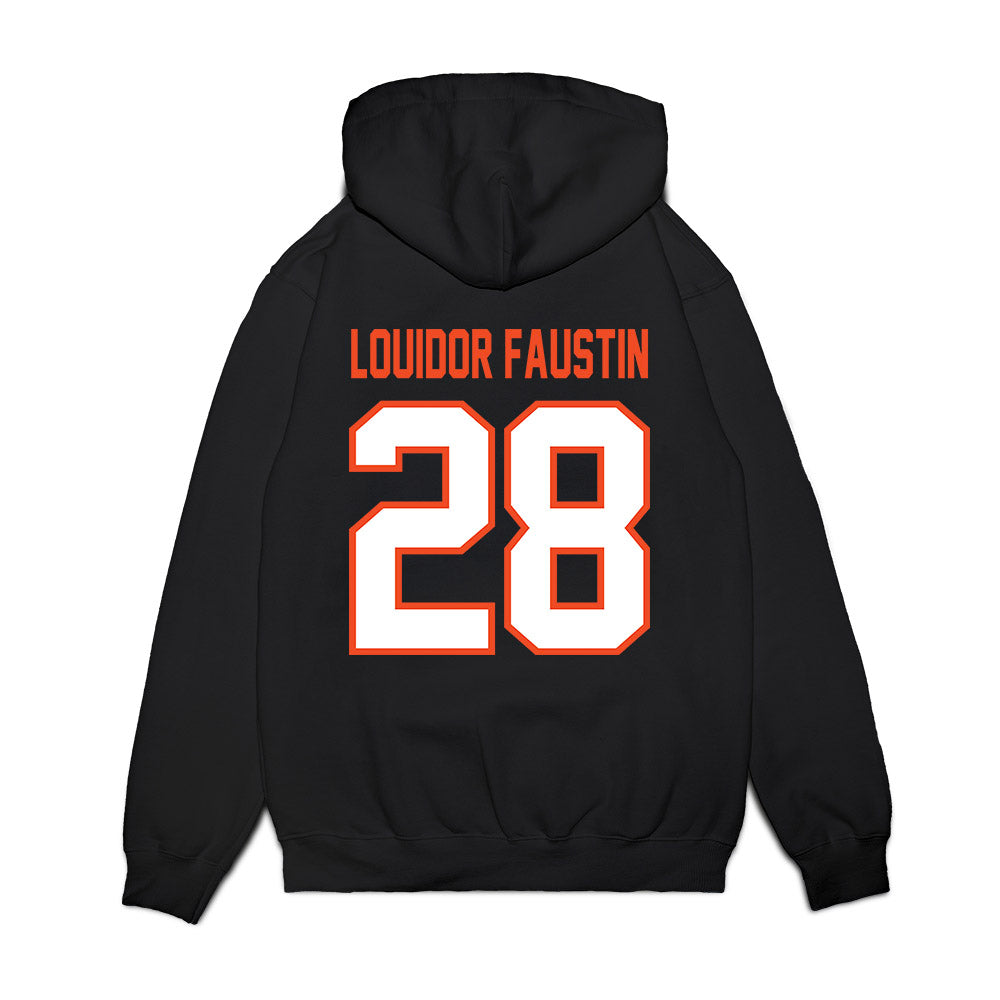 Auburn - NCAA Football : Kensley Louidor Faustin - Vintage Helmet Premium Hooded Sweatshirt-1
