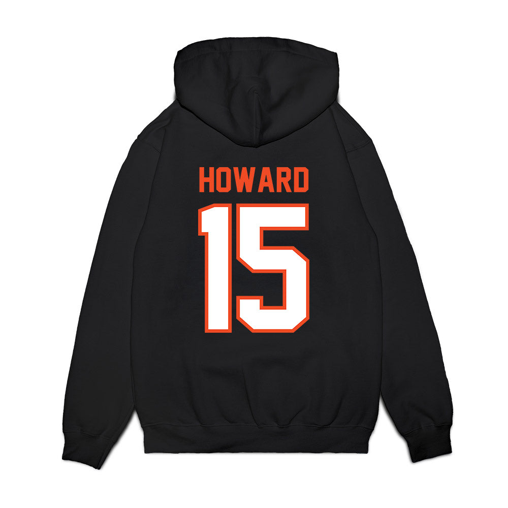 Auburn - NCAA Football : Preston Howard - Vintage Helmet Premium Hooded Sweatshirt-1