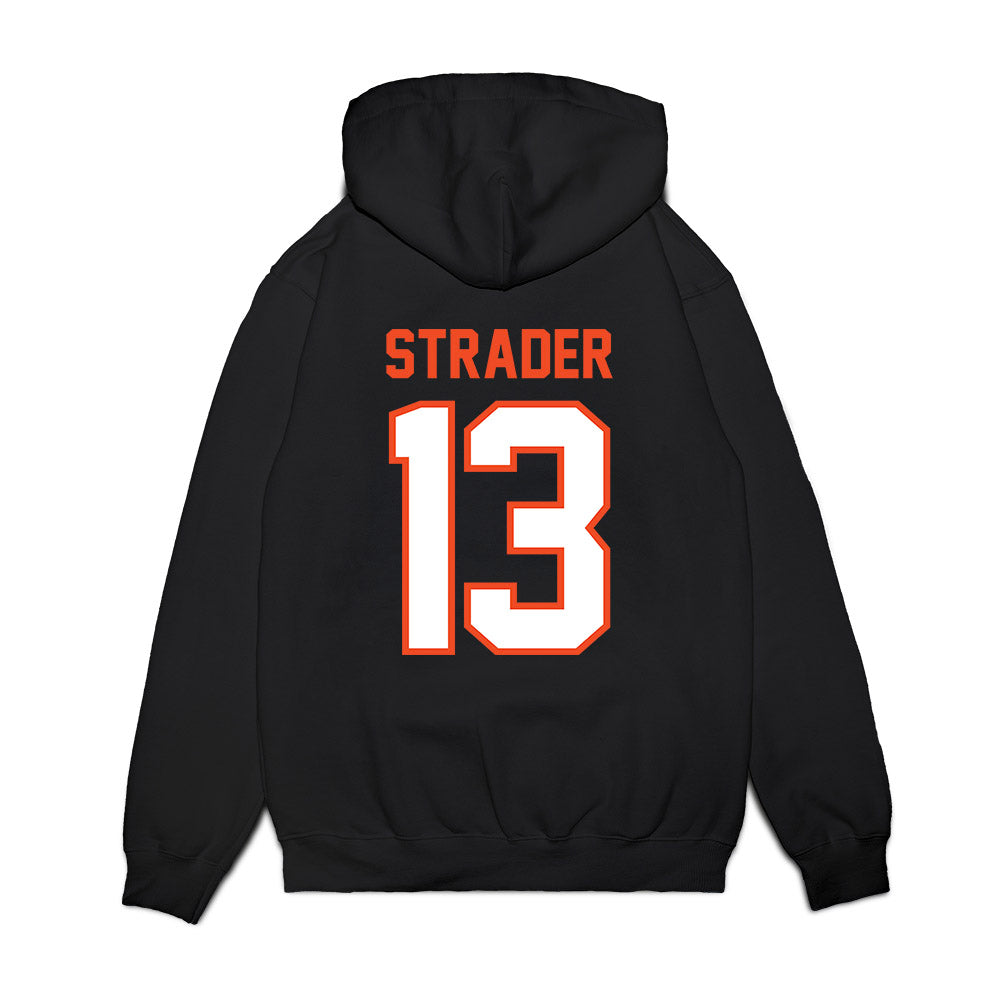 Auburn - NCAA Football : Raion Strader - Vintage Helmet Premium Hooded Sweatshirt-1