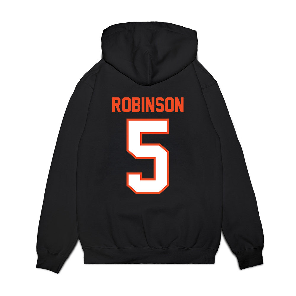 Auburn - NCAA Football : Jahquez Robinson - Vintage Helmet Premium Hooded Sweatshirt-1