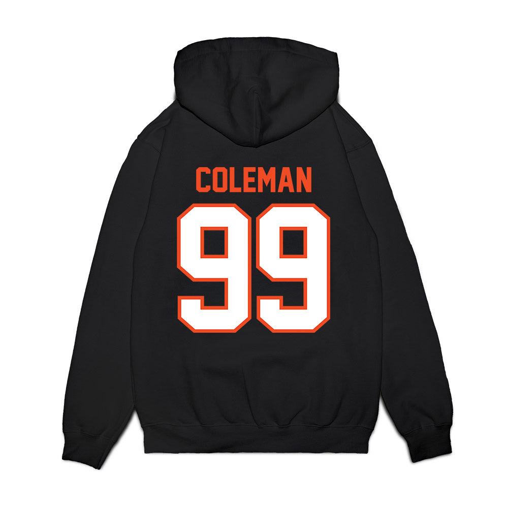 Auburn - NCAA Football : Antonio Coleman - Vintage Helmet Premium Hooded Sweatshirt-1
