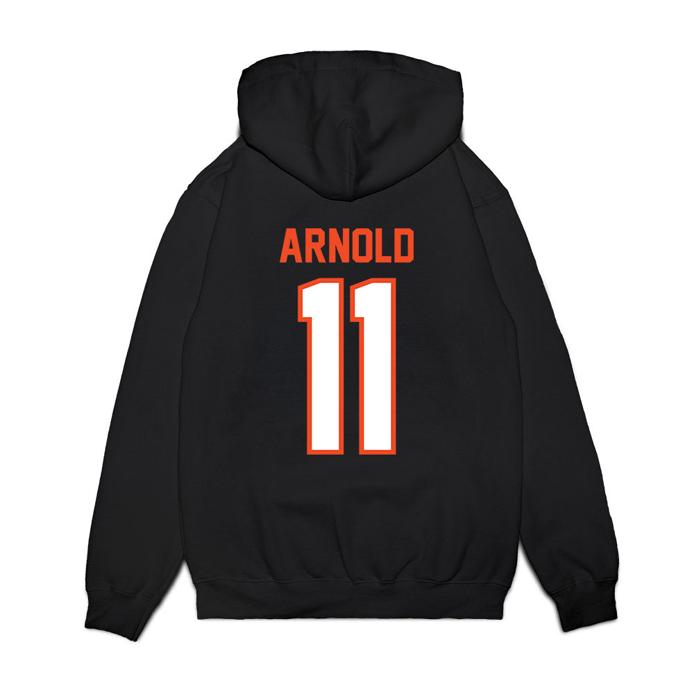 Auburn - NCAA Football : Jackson Arnold - Vintage Helmet Premium Hooded Sweatshirt-1