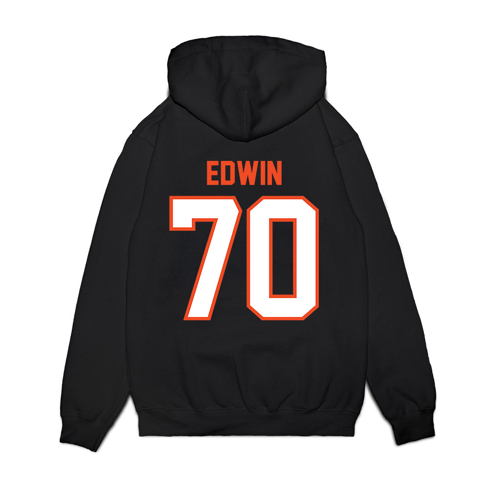 Auburn - NCAA Football : Favour Edwin - Vintage Helmet Premium Hooded Sweatshirt-1