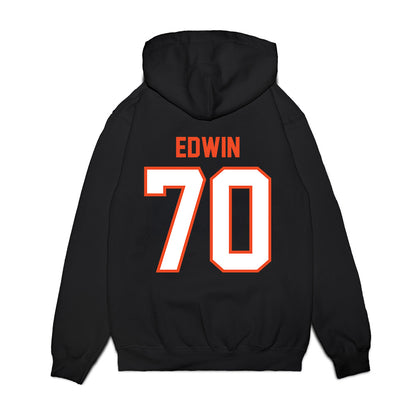 Auburn - NCAA Football : Favour Edwin - Vintage Helmet Premium Hooded Sweatshirt-1