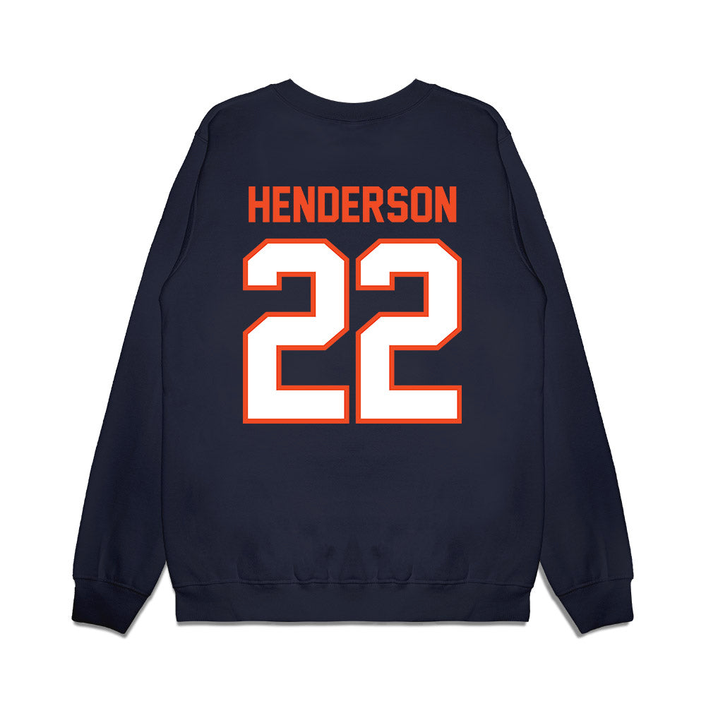 Auburn - NCAA Football : Alvin Henderson - Vintage Helmet Premium Crewneck Sweatshirt-1
