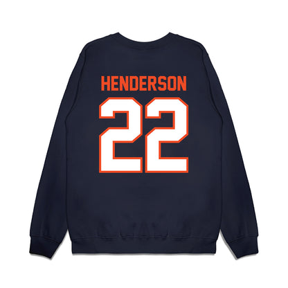 Auburn - NCAA Football : Alvin Henderson - Vintage Helmet Premium Crewneck Sweatshirt-1