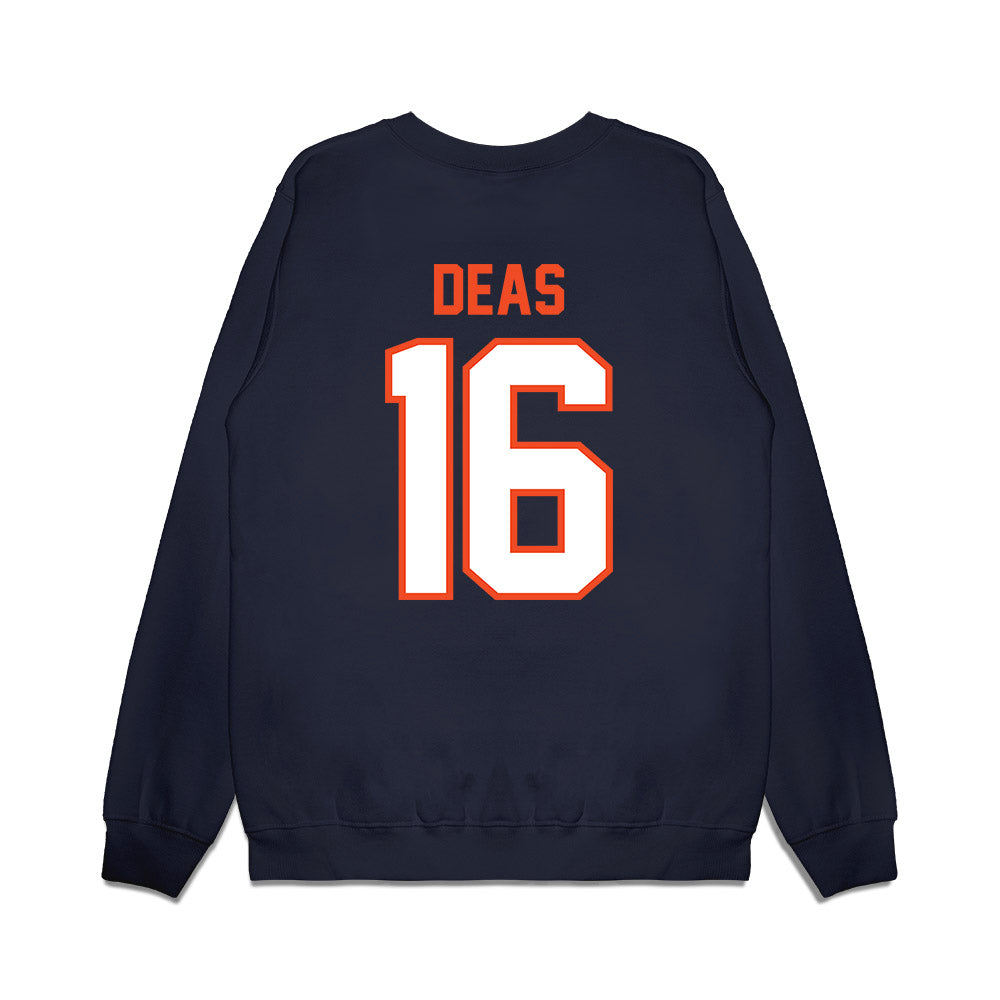 Auburn - NCAA Football : Bryce Deas - Vintage Helmet Premium Crewneck Sweatshirt-1