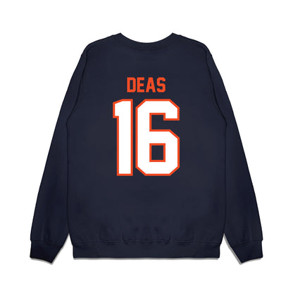 Auburn - NCAA Football : Bryce Deas - Vintage Helmet Premium Crewneck Sweatshirt-1