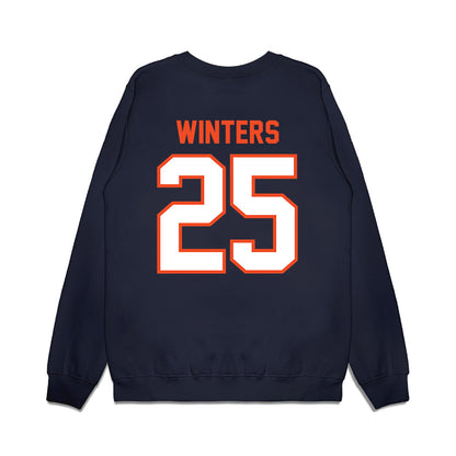 Auburn - NCAA Football : Eric Winters - Vintage Helmet Premium Crewneck Sweatshirt-1