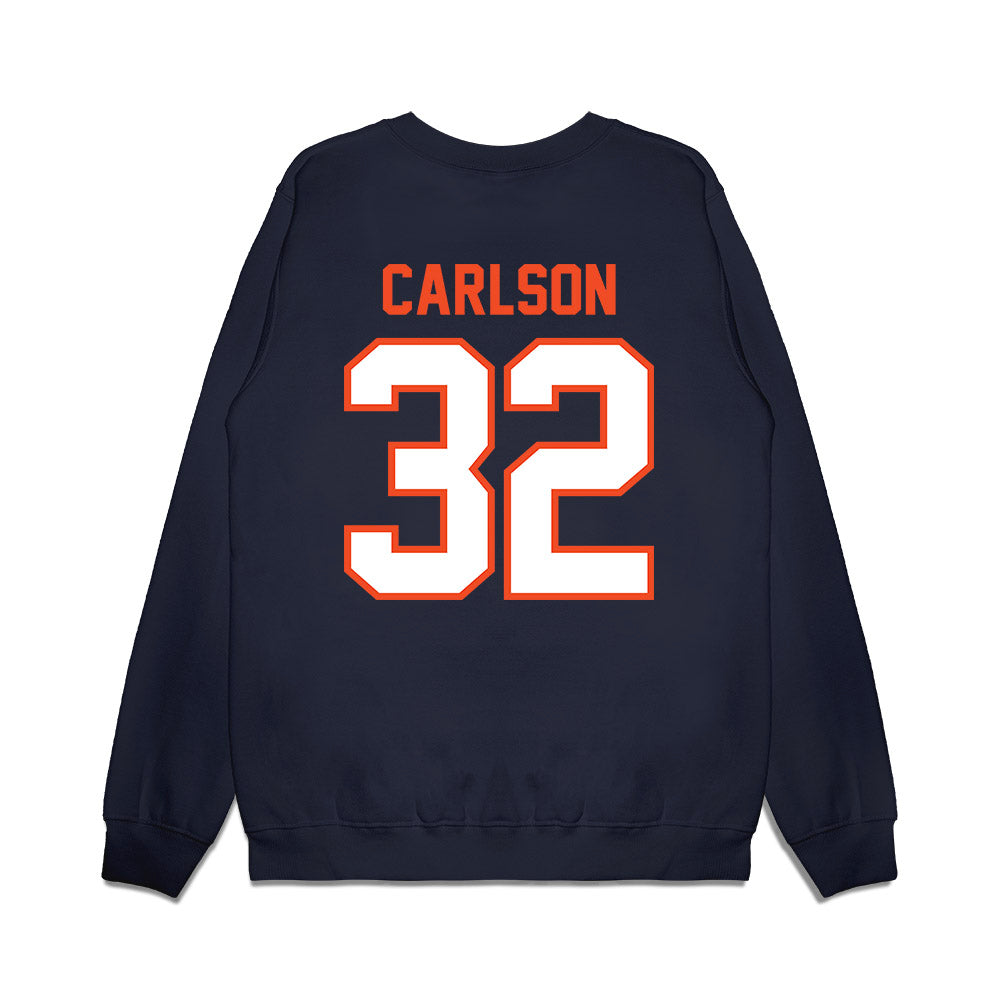 Auburn - NCAA Football : Cade Carlson - Vintage Helmet Premium Crewneck Sweatshirt-1