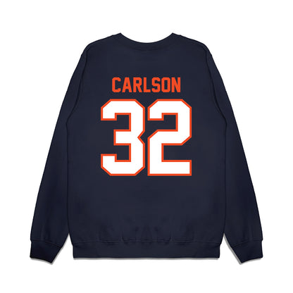 Auburn - NCAA Football : Cade Carlson - Vintage Helmet Premium Crewneck Sweatshirt-1