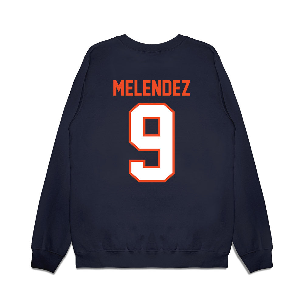 Auburn - NCAA Football : Elijah Melendez - Vintage Helmet Premium Crewneck Sweatshirt-1