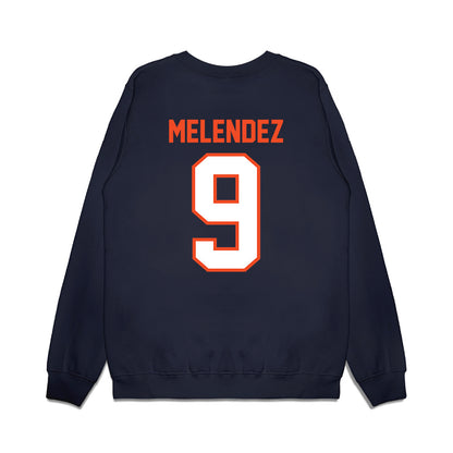 Auburn - NCAA Football : Elijah Melendez - Vintage Helmet Premium Crewneck Sweatshirt-1