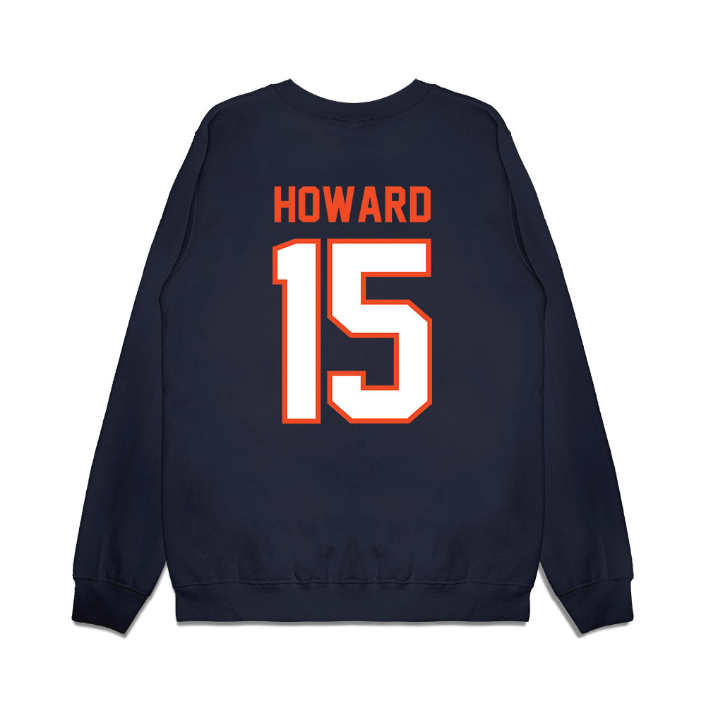 Auburn - NCAA Football : Preston Howard - Vintage Helmet Premium Crewneck Sweatshirt-1