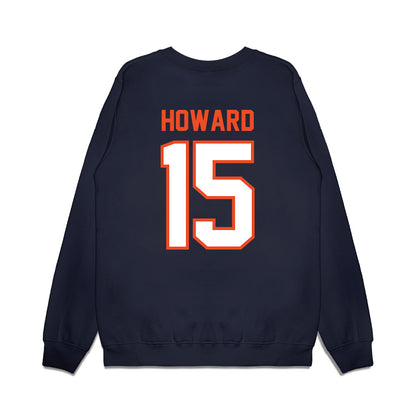 Auburn - NCAA Football : Preston Howard - Vintage Helmet Premium Crewneck Sweatshirt-1