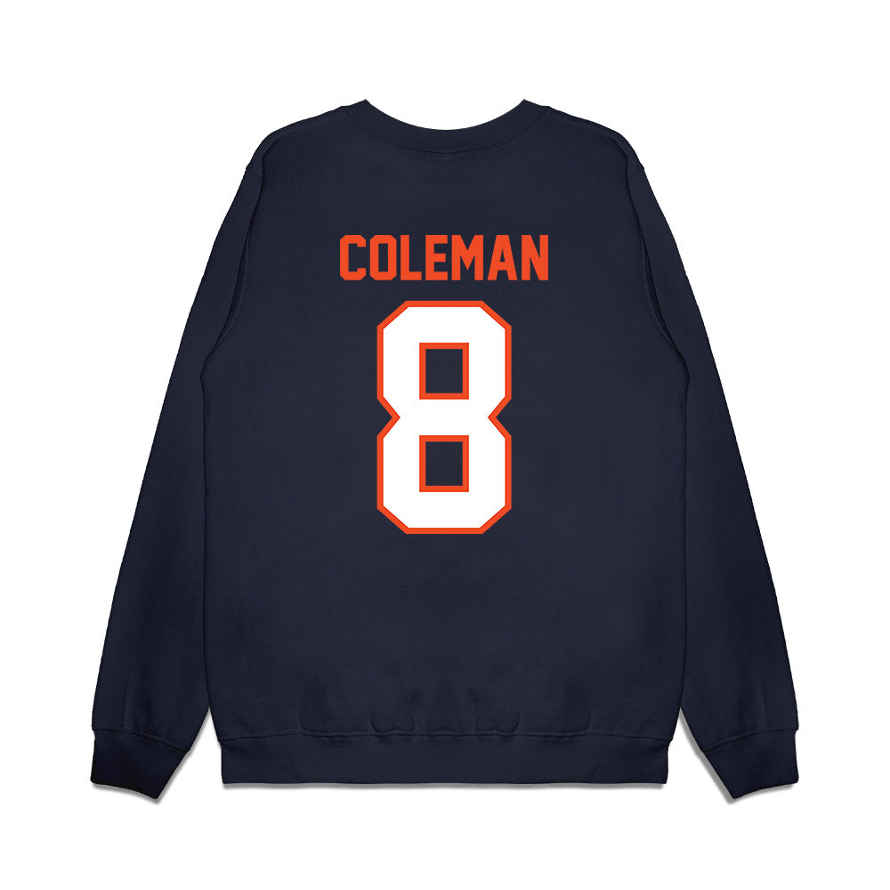 Auburn - NCAA Football : Cameron Coleman - Vintage Helmet Premium Crewneck Sweatshirt-1
