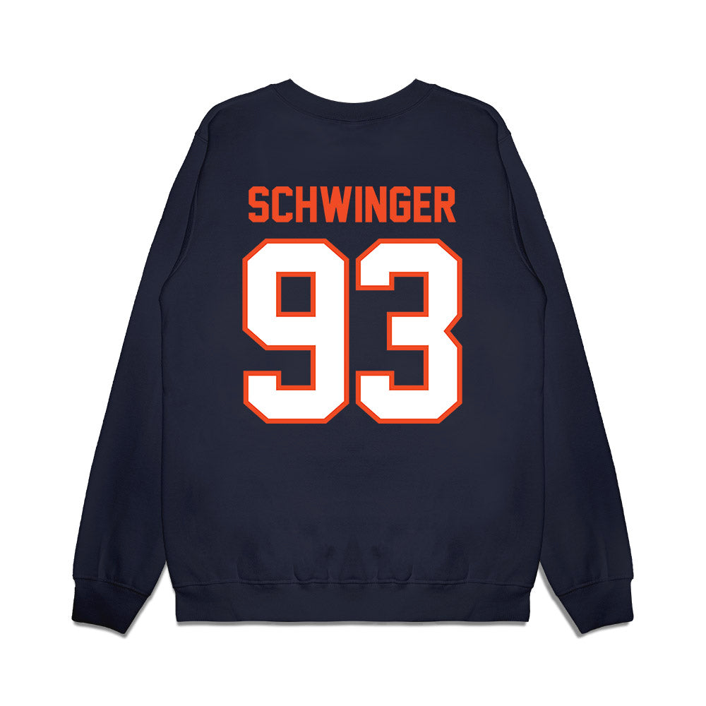 Auburn - NCAA Football : Charles Schwinger - Vintage Helmet Premium Crewneck Sweatshirt-1