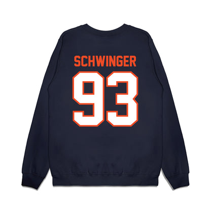 Auburn - NCAA Football : Charles Schwinger - Vintage Helmet Premium Crewneck Sweatshirt-1
