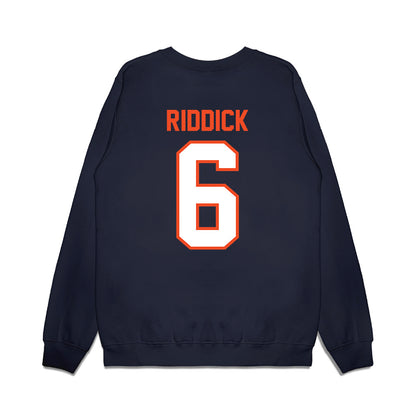 Auburn - NCAA Football : Demarcus Riddick - Vintage Helmet Premium Crewneck Sweatshirt-1