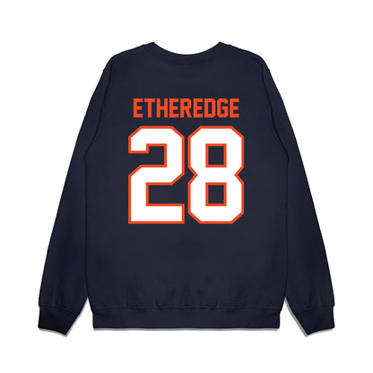 Auburn - NCAA Football : Camden Etheredge - Vintage Helmet Premium Crewneck Sweatshirt-1