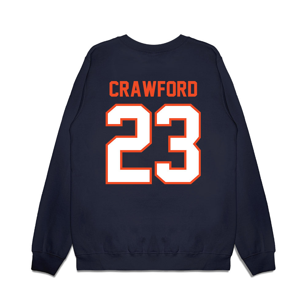 Auburn - NCAA Football : Jalyn Crawford - Vintage Helmet Premium Crewneck Sweatshirt-1