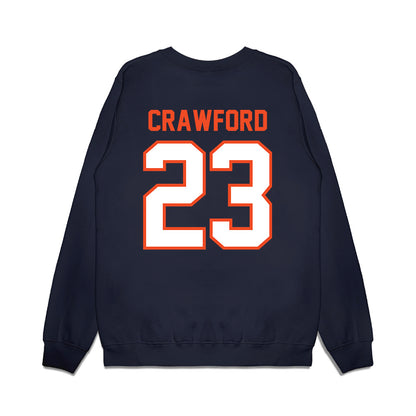 Auburn - NCAA Football : Jalyn Crawford - Vintage Helmet Premium Crewneck Sweatshirt-1