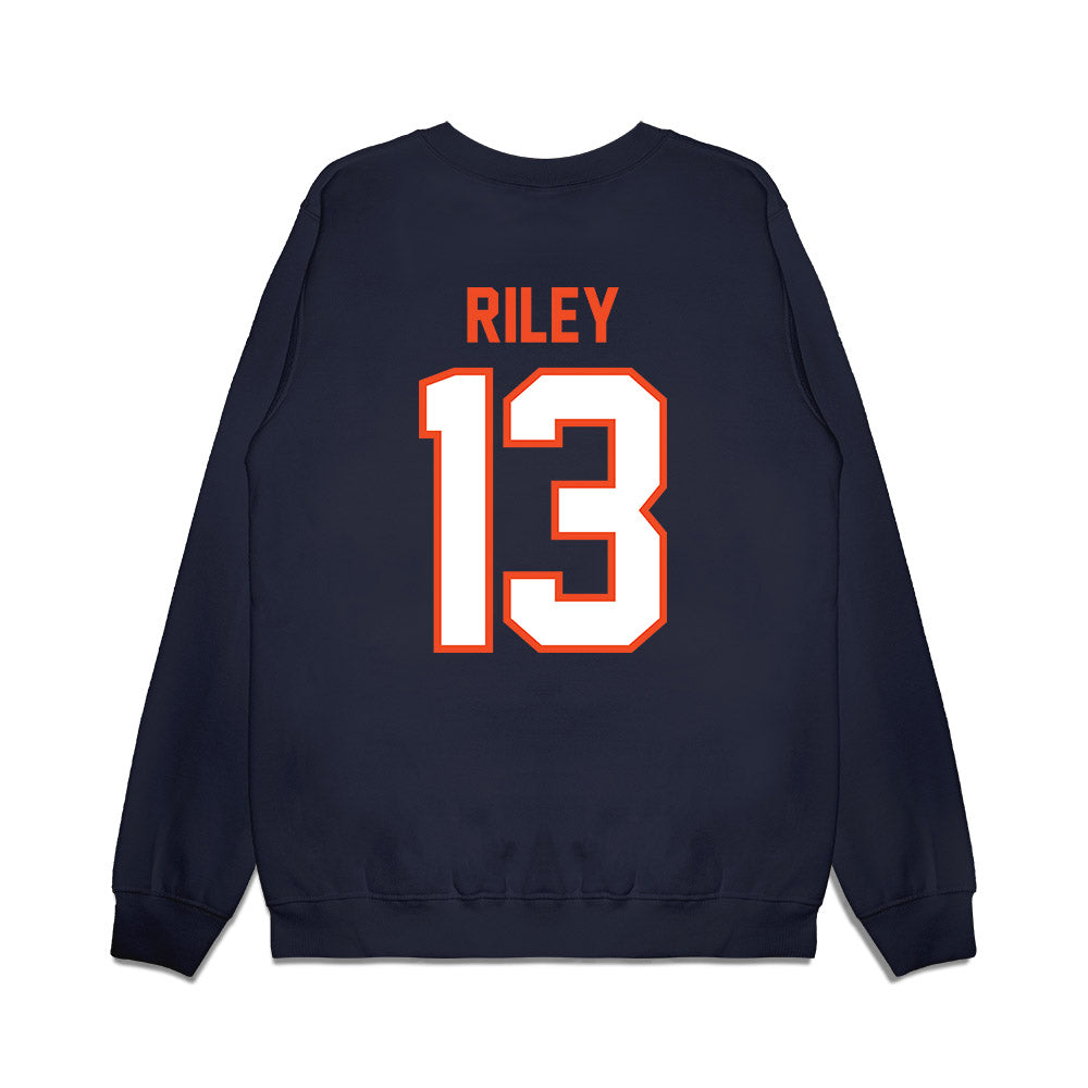 Auburn - NCAA Football : Cam Riley - Vintage Helmet Premium Crewneck Sweatshirt-1