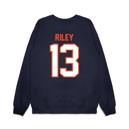 Auburn - NCAA Football : Cam Riley - Vintage Helmet Premium Crewneck Sweatshirt-1