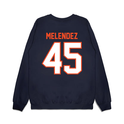 Auburn - NCAA Football : Antonio Melendez - Vintage Helmet Premium Crewneck Sweatshirt-1