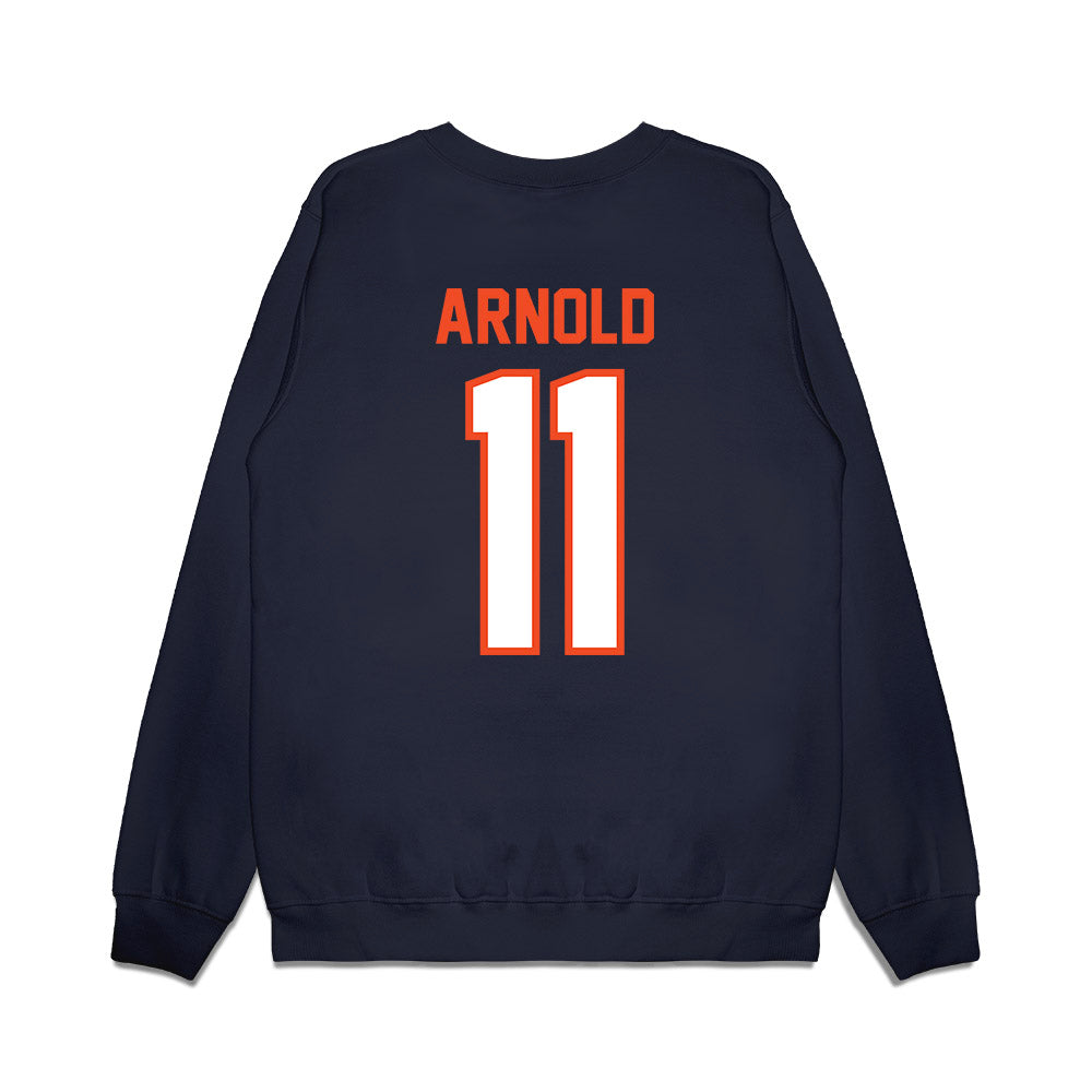 Auburn - NCAA Football : Jackson Arnold - Vintage Helmet Premium Crewneck Sweatshirt-1