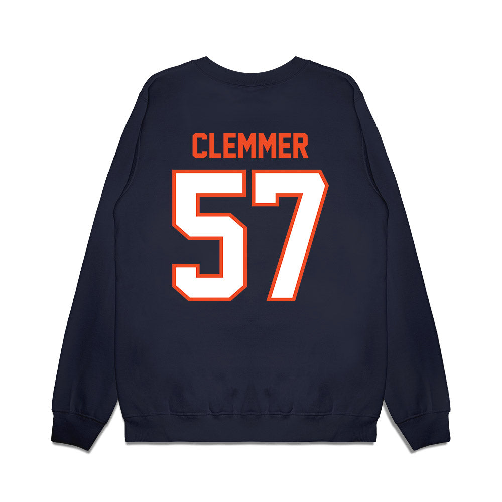 Auburn - NCAA Football : Harrison Clemmer - Vintage Helmet Premium Crewneck Sweatshirt-1