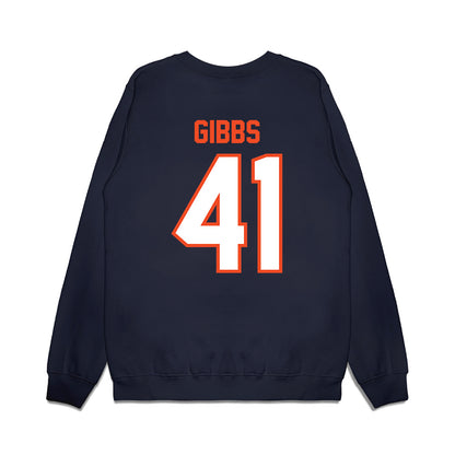 Auburn - NCAA Football : Connor Gibbs - Vintage Helmet Premium Crewneck Sweatshirt-1