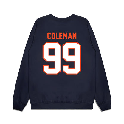 Auburn - NCAA Football : Antonio Coleman - Vintage Helmet Premium Crewneck Sweatshirt-1