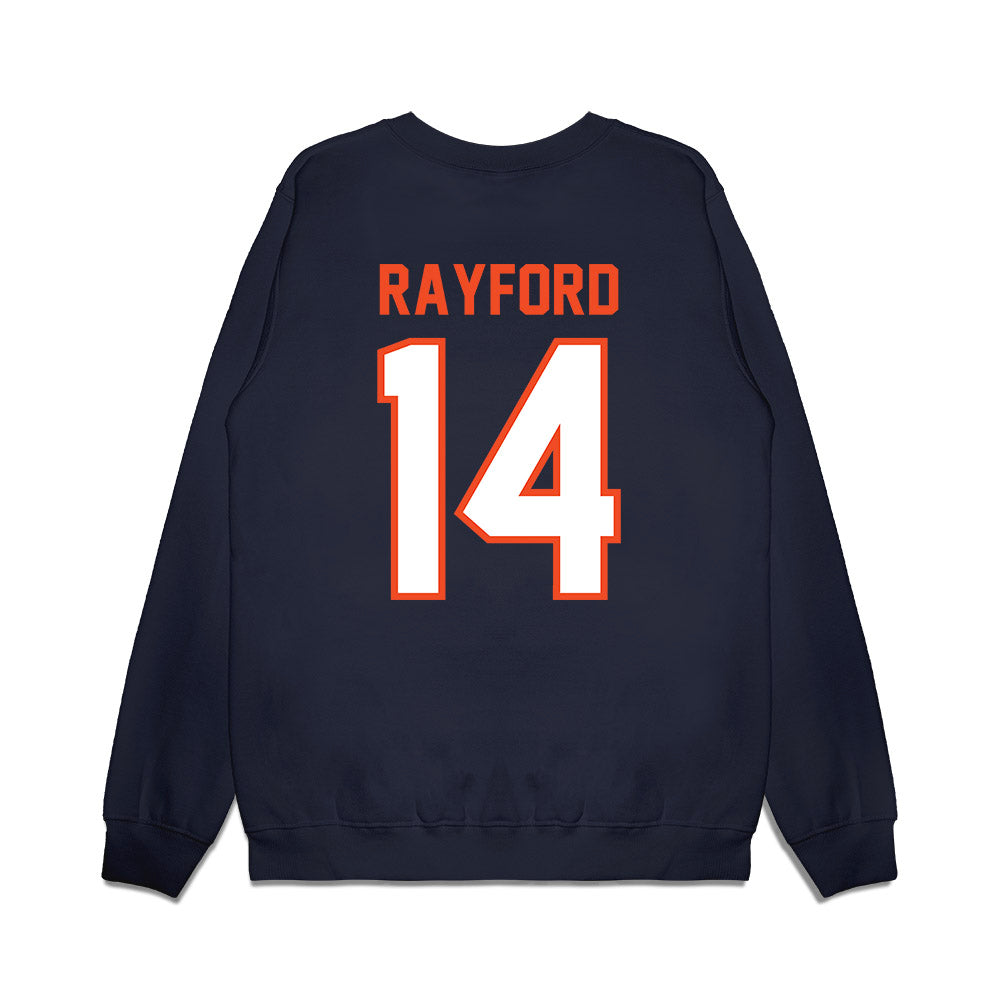 Auburn - NCAA Football : Ronnie Rayford - Vintage Helmet Premium Crewneck Sweatshirt-1