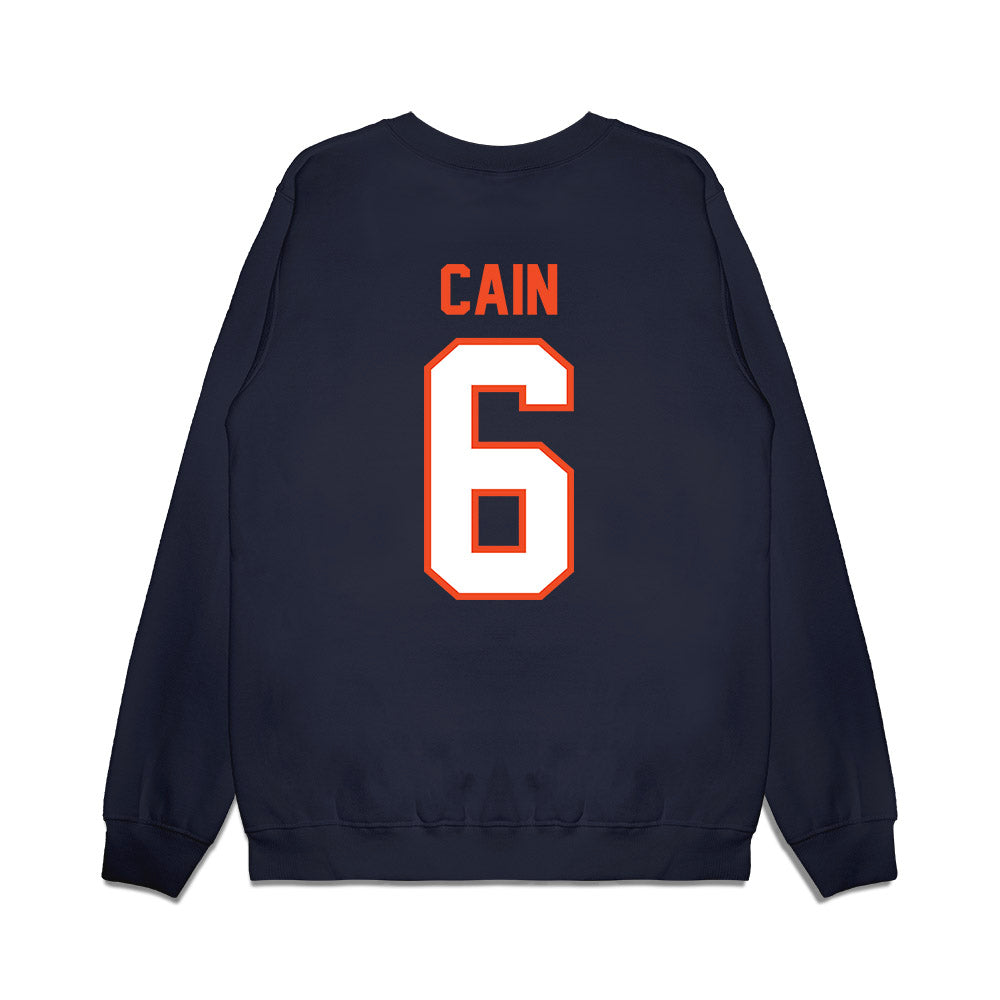 Auburn - NCAA Football : Bryce Cain - Vintage Helmet Premium Crewneck Sweatshirt-1