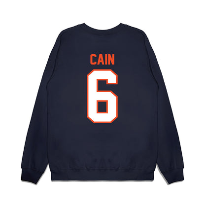 Auburn - NCAA Football : Bryce Cain - Vintage Helmet Premium Crewneck Sweatshirt-1