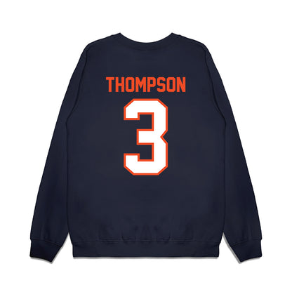 Auburn - NCAA Football : Perry Thompson - Vintage Helmet Premium Crewneck Sweatshirt-1